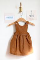 Robe salopette velours marron, Obaïbi, 6 mois