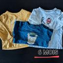 Lot 3 t-shirts manches longues