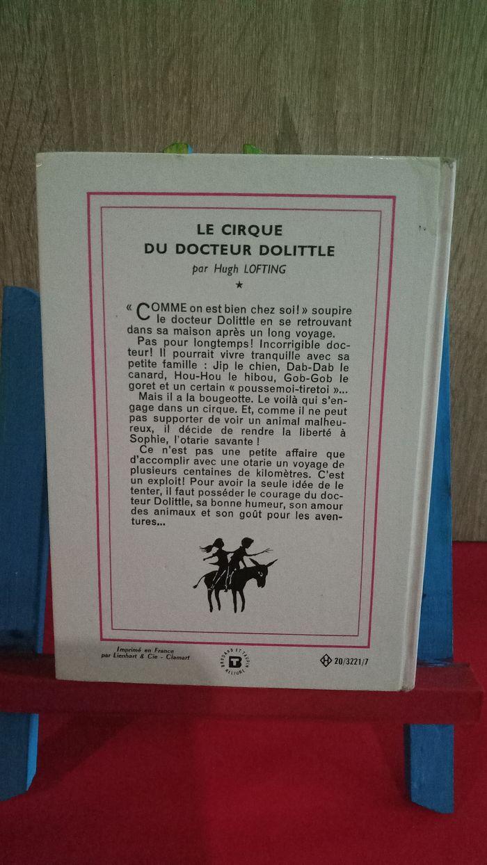 Le cirque du docteur dolittle, n° 279, 1968, bibliothèque rose - photo numéro 2