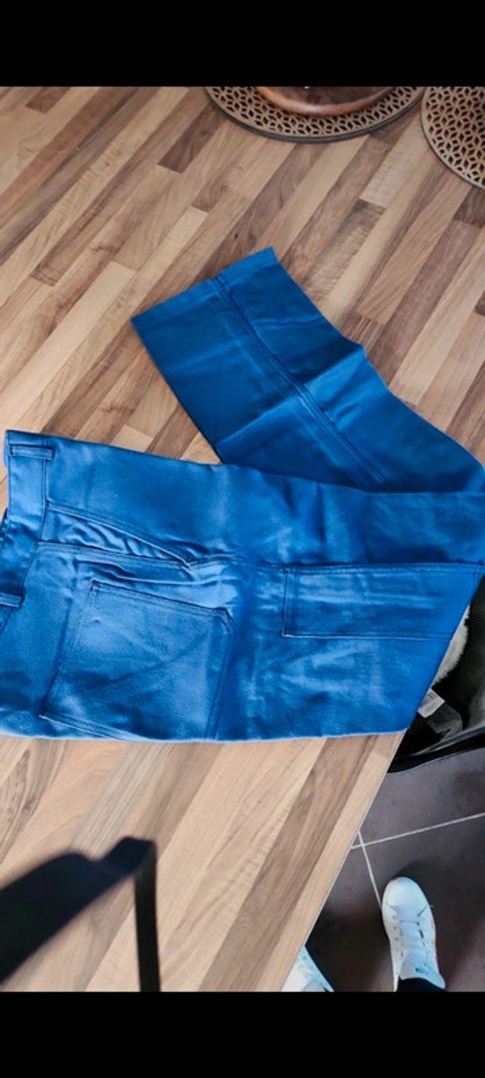 Pantalon bleu de travail T 42 - photo numéro 3