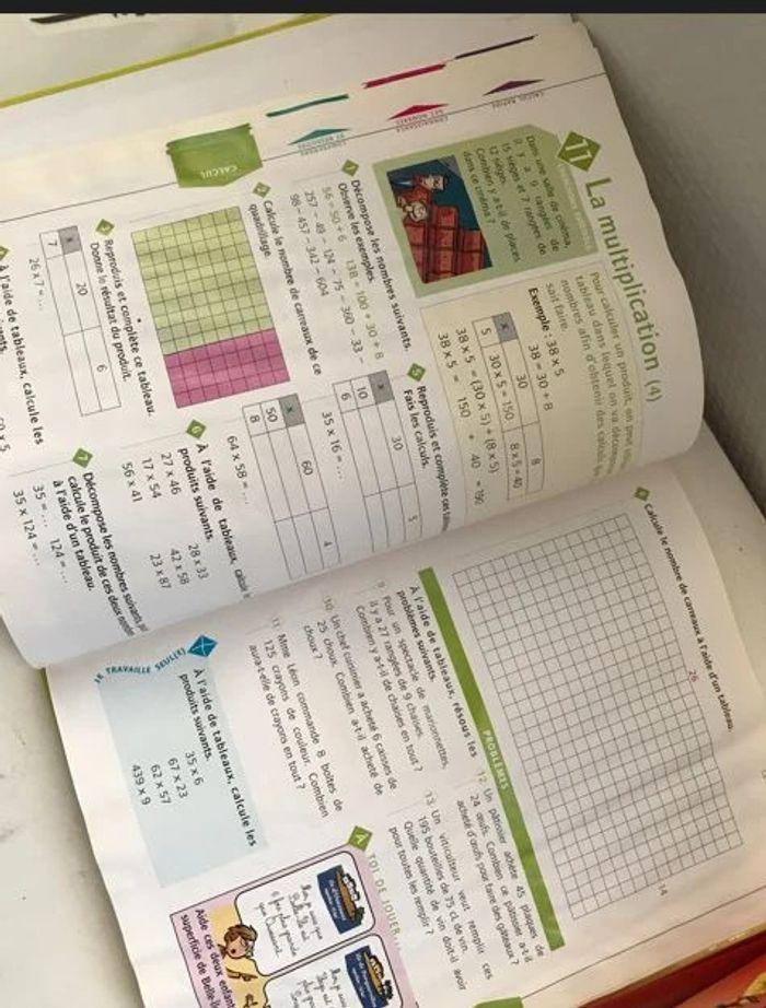 Manuel scolaire Maths Hachette CE2 🔷 - photo numéro 2