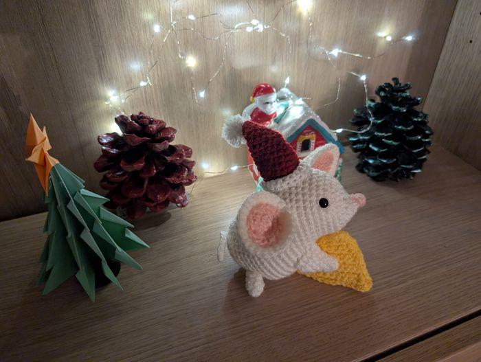 Souris de Noël au crochet - photo numéro 4