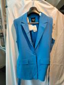 Veste de tailleur  manche courte bleu neuf t52