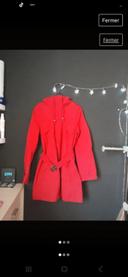 Manteau 'rouge 14 ans tbe