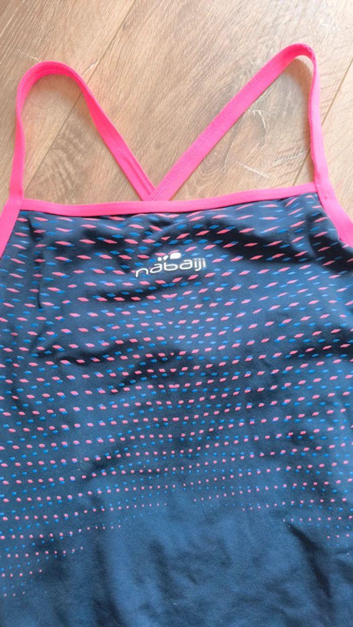 Maillot de bain natation femme bleu et rose taille 38 - photo numéro 3