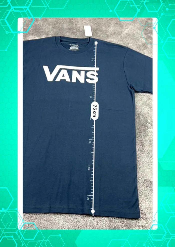 👕 T-shirt Vans Bleu Marine Taille M 👕 - photo numéro 4