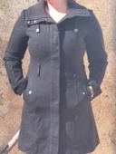 Manteau long drap de laine t.38