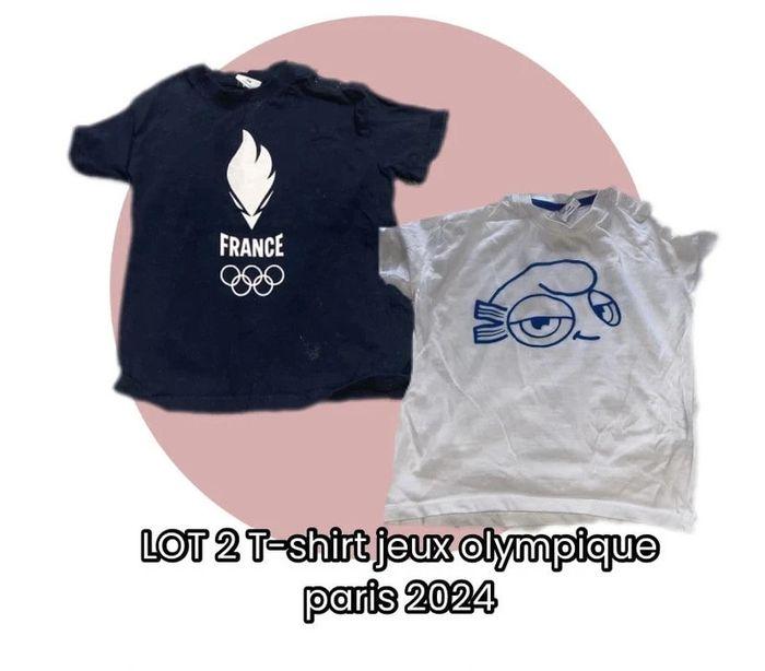 💙 lot t-shirt jeux olympique édition limité kiabi 24 mois 💙 - photo numéro 1