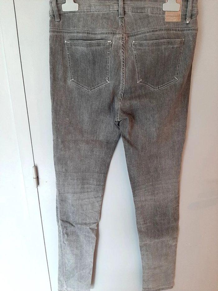 jeans droit Promod gris taille 36 - photo numéro 3