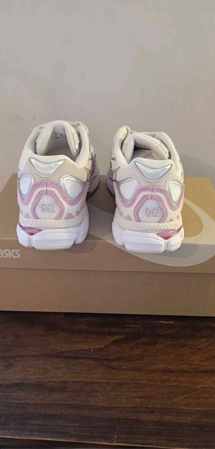 Baskets ASICS Gel NYC crème beige minéral rose - photo numéro 6