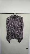 Blouse motifs cachemires violets Morgan x Iris Mittenaere