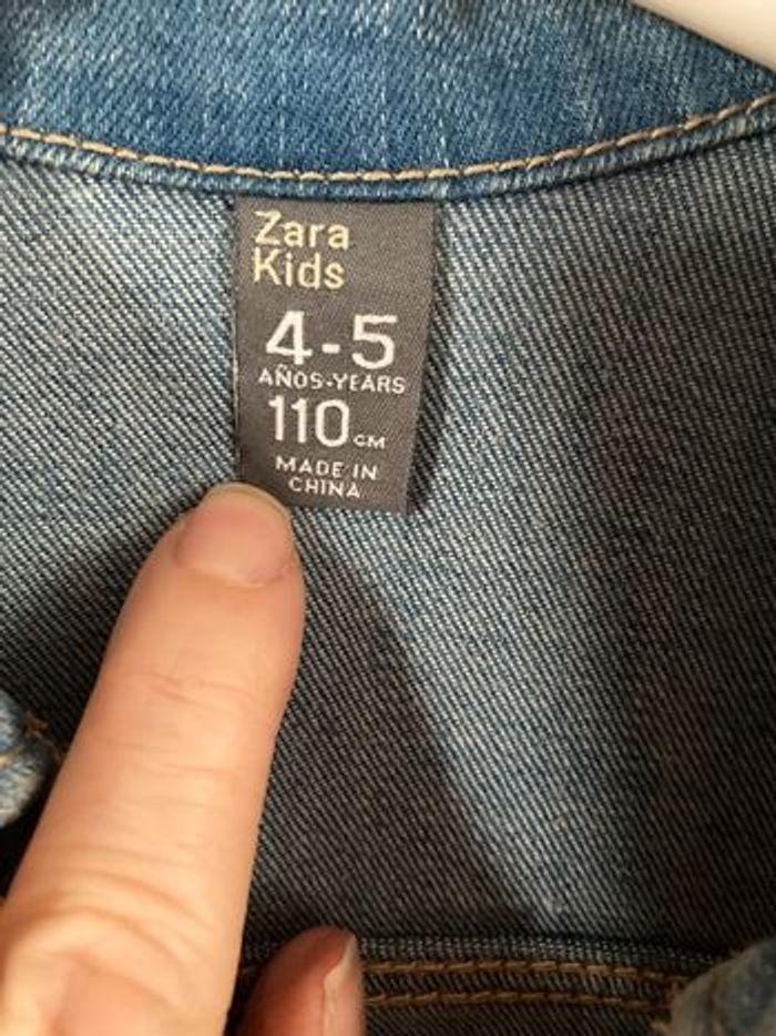 Zara Kids veste en jean 4-5ans - photo numéro 3