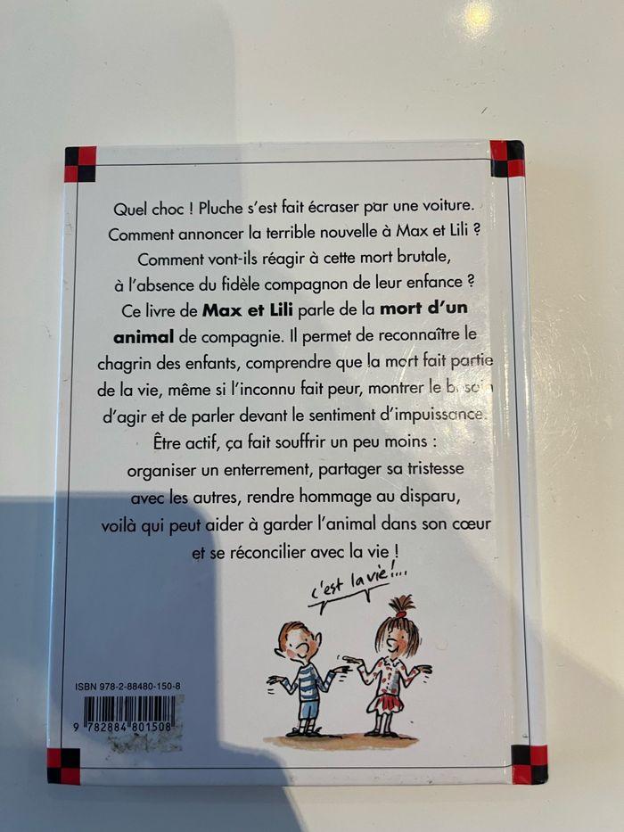 Livre enfant le chien de max et Lili est mort - photo numéro 2