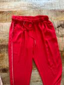 Pantalon rouge fluide