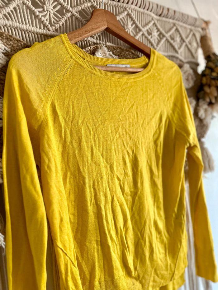 Pull fin jaune ZARA - photo numéro 2