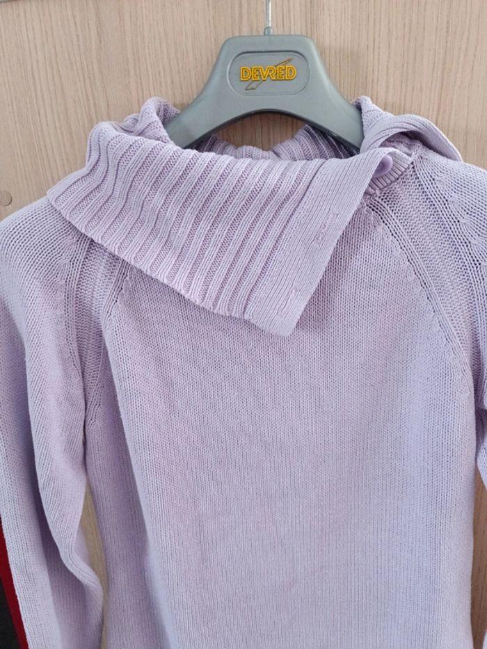 Pull avec col laine violet taille M de C&A - photo numéro 2