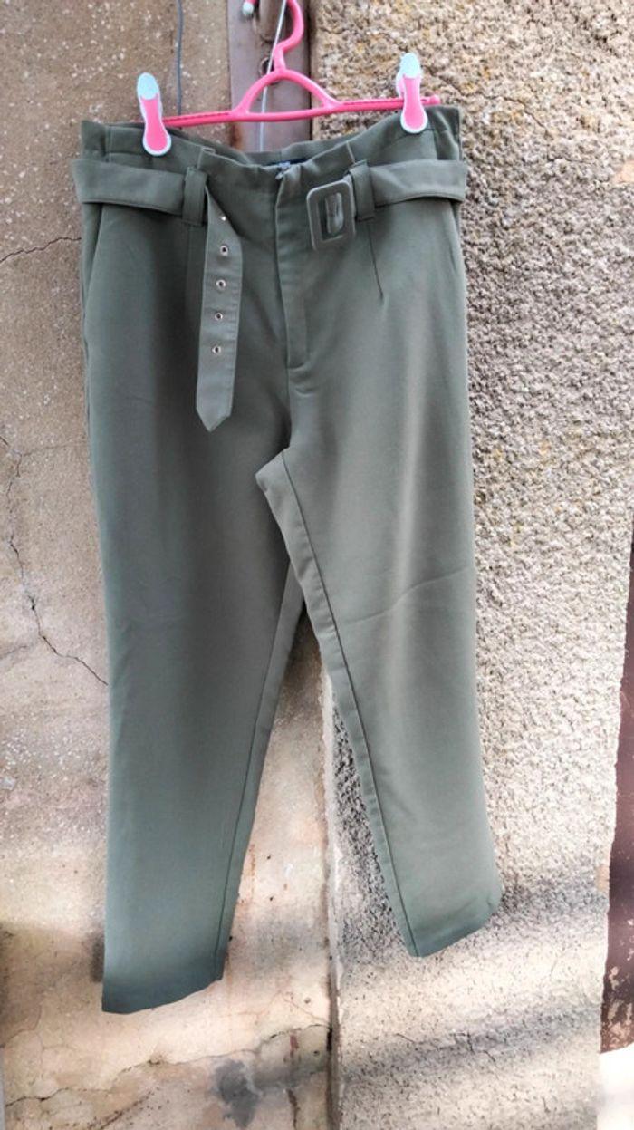 Pantalon chinos kaki - photo numéro 1