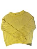 Pull jaune en maille