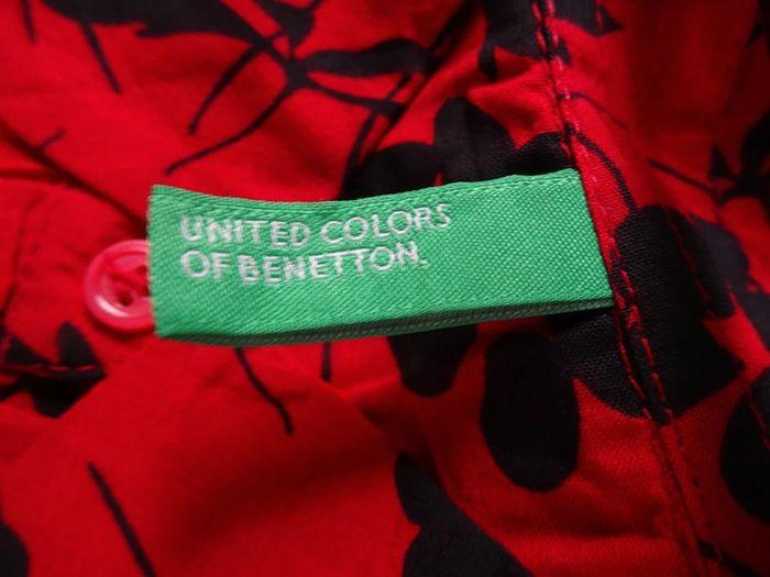 chemise benetton  rouge taille XS - photo numéro 3