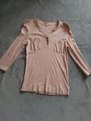 Pull / blouse manches longues rose