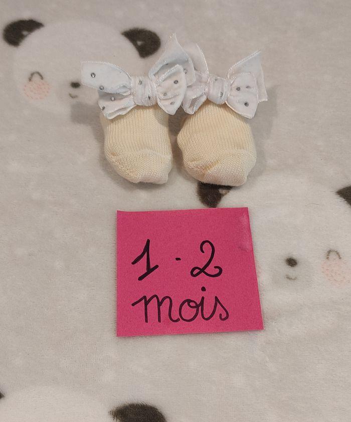 Chaussettes bébé 1 - 2 mois cadeau de naissance - photo numéro 1