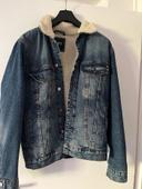 Veste en jean fourre