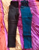 2 pantalons (jeans) de grossesse Vertbaudet taille 42