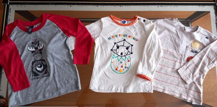 Lot de 3 tee-shirts manches longues  24 mois