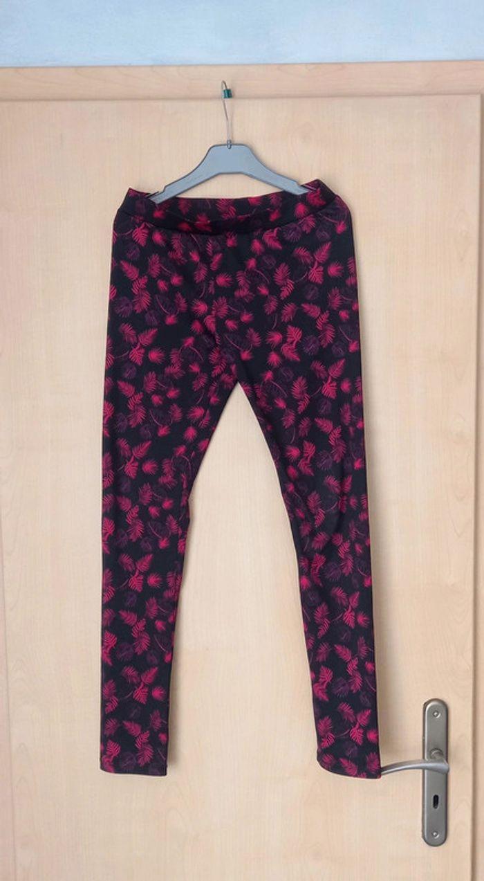 Leggings fille noir/rouge. Gemo