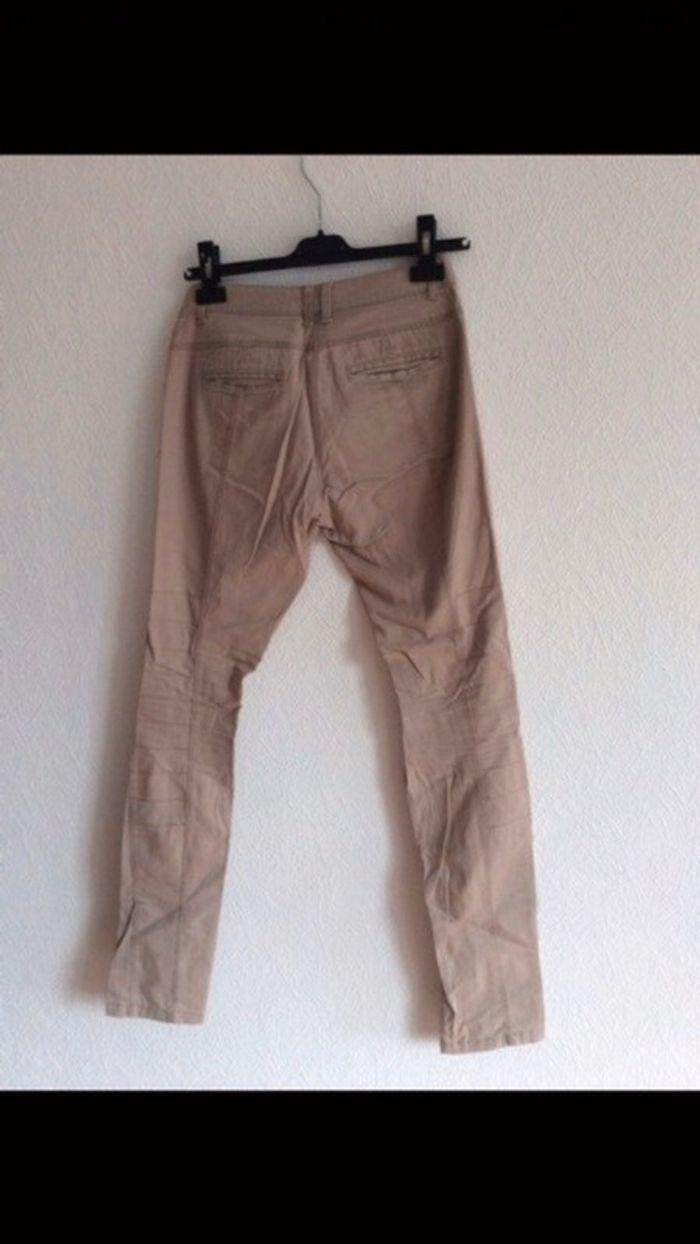 Pantalon beige slim - photo numéro 4