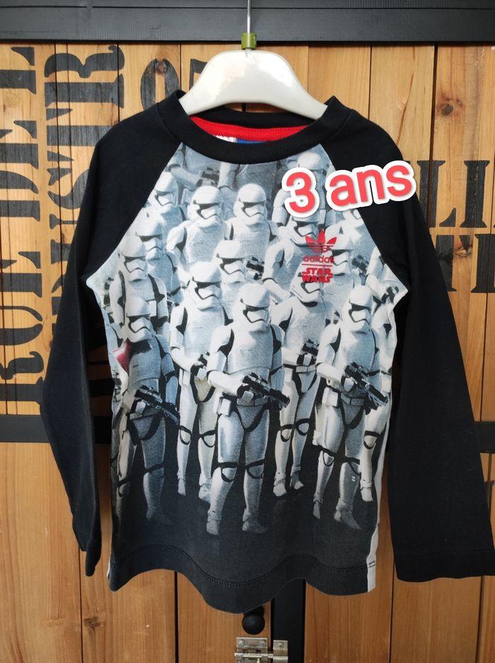 T.shirt manches longues Adidas Star Wars - photo numéro 1