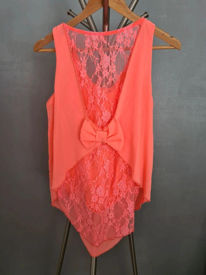 Haut femme Orange corail - photo numéro 2