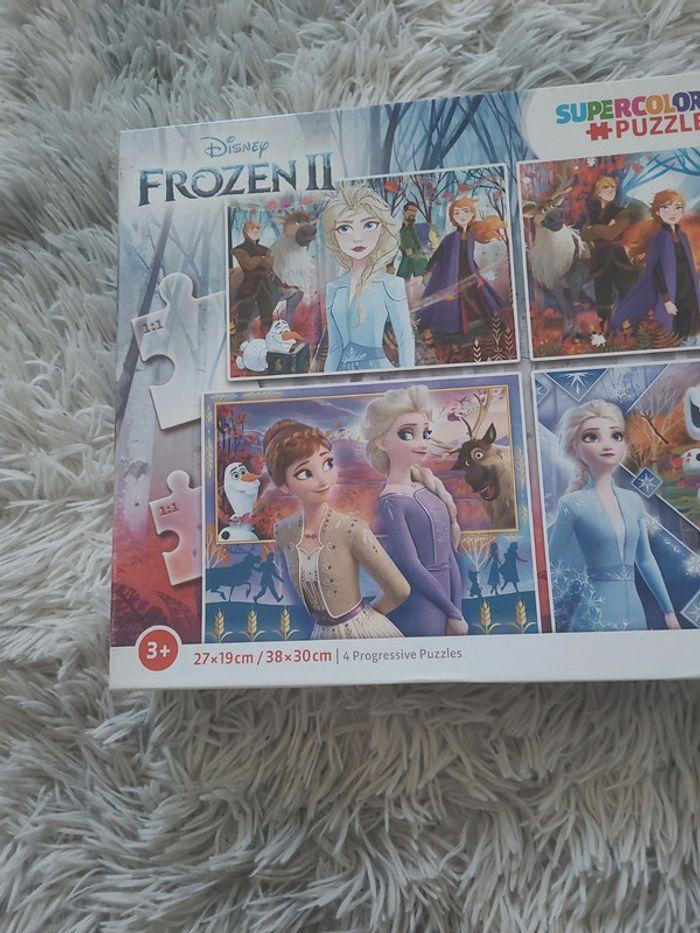 Lot de 4 puzzles reine des neiges 2,à partir de 3 ans , progressif - photo numéro 2