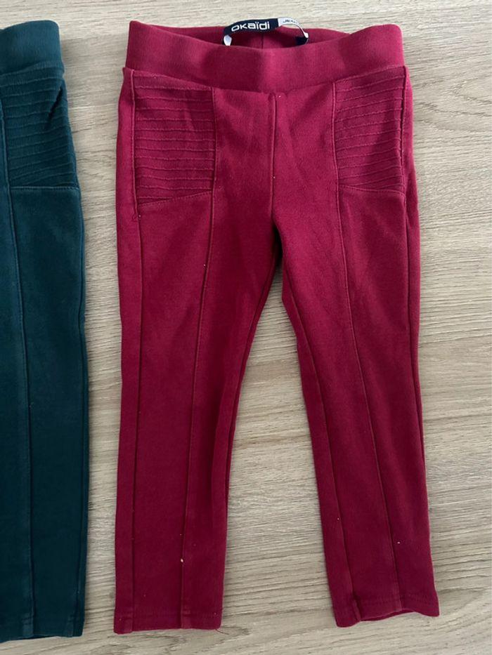 Lot de 2 jegging okaidi 3 ans - photo numéro 3