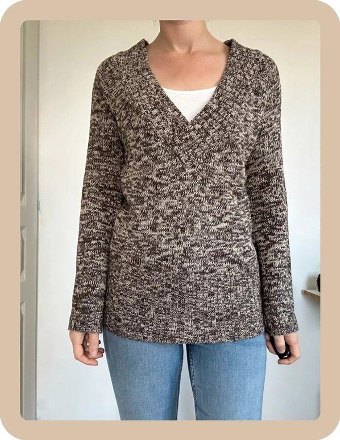 Pull maille Marron Jennyfer taille 40 💖 - photo numéro 1