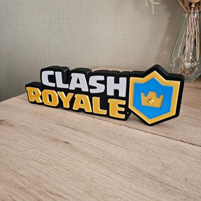 Figurine logo deco Clash Royale 23cm FanArt - photo numéro 2