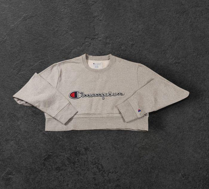 Pull Sweat Croctop Champion Taille M Gris Logo Brodé - photo numéro 1