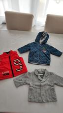 Lot de 3 vestes/ manteau 3 mois