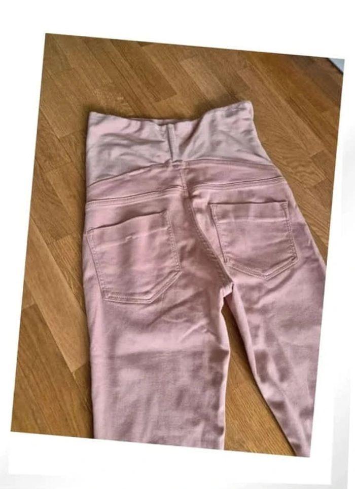 Pantalon de grossesse estival rose H&M Mama Taille S 36 - photo numéro 7