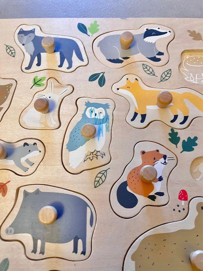 Puzzle animaux pour les tout petits jouet en bois d’éveil - photo numéro 4