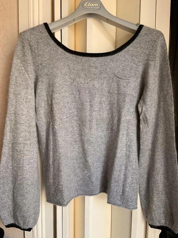 Pull gris Etam taille 40 - photo numéro 1