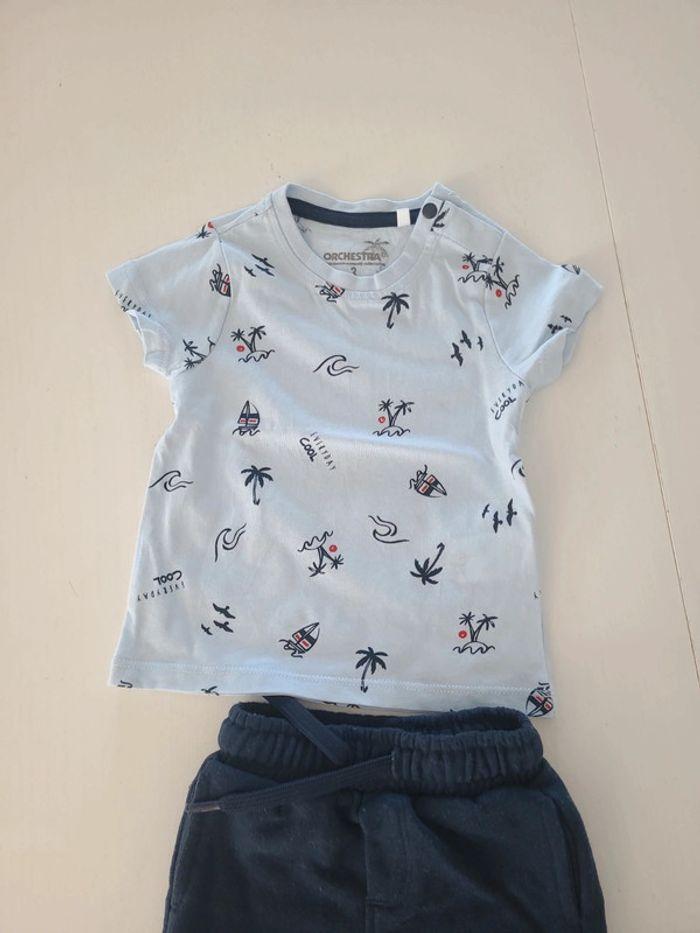 Ensemble short / tee-shirt bébé - photo numéro 2