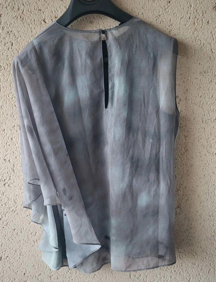 Blouse Zara Basic Gris et noir - photo numéro 2