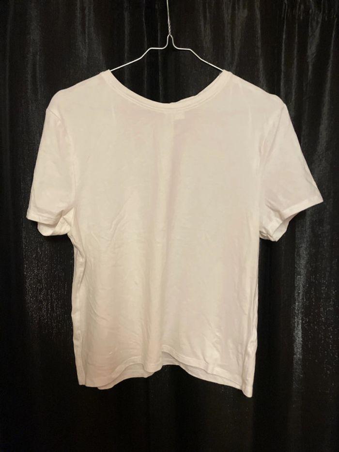 T-shirt blanc H&M court Xl - photo numéro 1