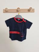 T-shirt à manches courtes bébé garçon Bleu Marine Rouge 6 mois 67 cm Petit Bateau