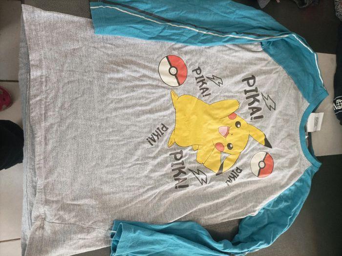 T-shirt manches longues pokémon 10 ans - photo numéro 1