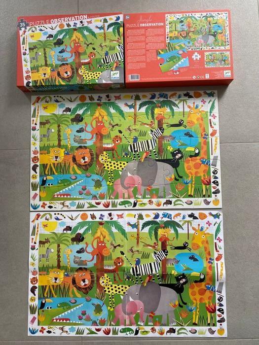 Puzzle observation Djeco La jungle 35 pièces 3 ans - photo numéro 1