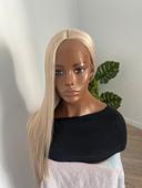 Perruque blonde lace front