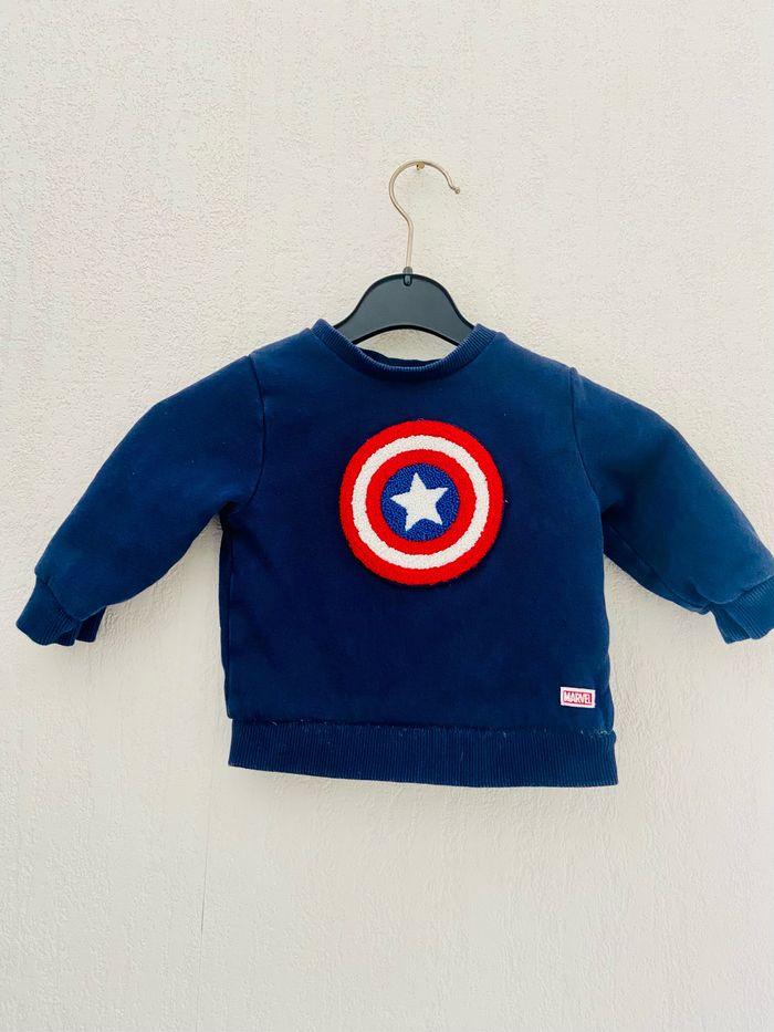 ensemble sweat + jogging kiabi marvel 6 mois -67 cms - photo numéro 2