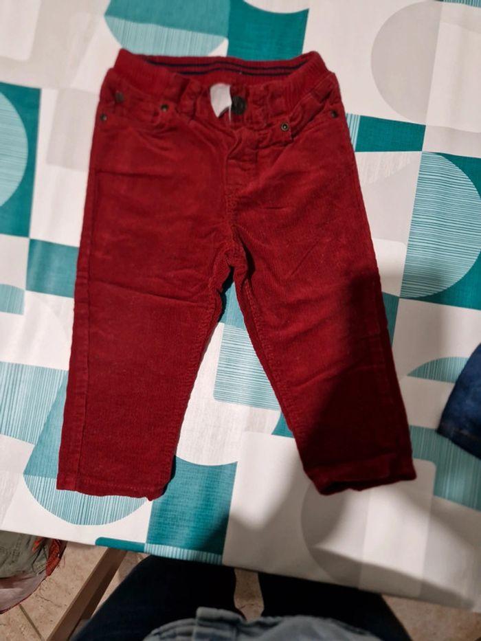 Pantalon H&M bordeaux 80cm - photo numéro 1